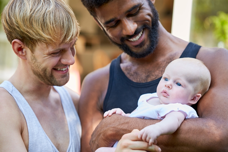 LGBTQ+ Foster Carers. Same sex couple fostering.